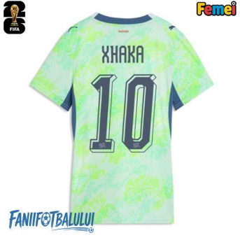 Elveția Granit Xhaka #10 Echipament de Fotbal Replică Mondial 2026 Femei Deplasare